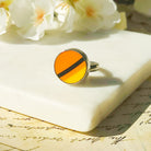 Hepburn and Hughes Art Deco Ring | Clarice Cliff Ceramics | 3 options | Sterling Silver