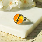 Hepburn and Hughes Art Deco Ring | Clarice Cliff Ceramics | 3 options | Sterling Silver