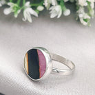 Hepburn and Hughes Art Deco Ring | Clarice Cliff Ceramics | Circle | Sterling Silver