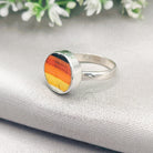 Hepburn and Hughes Art Deco Ring | Clarice Cliff Ceramics | Circle | Sterling Silver