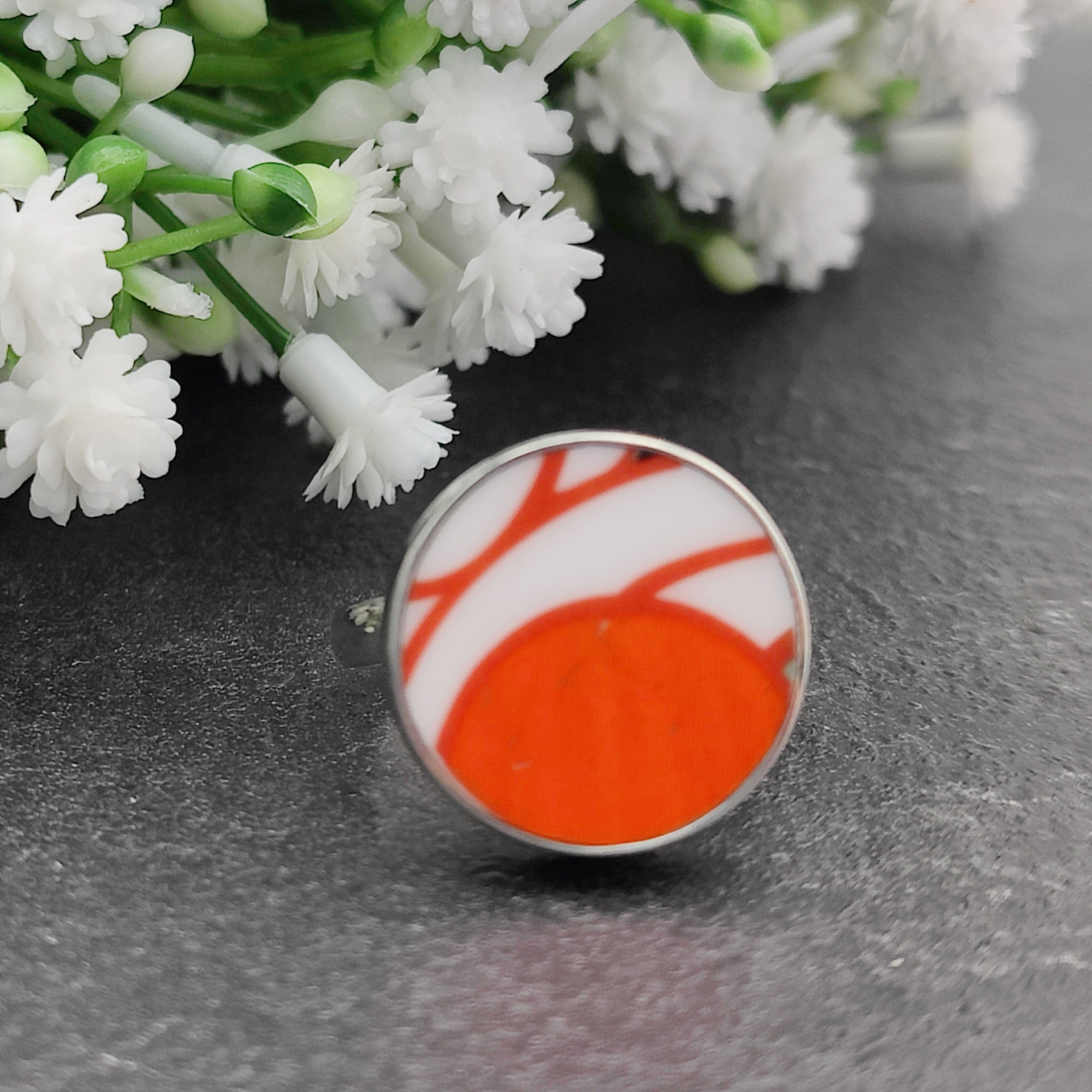 Hepburn and Hughes Art Deco Ring | Clarice Cliff Ceramics | Two Options | Sterling Silver