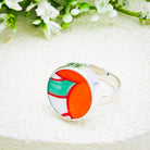 Hepburn and Hughes Art Deco Ring | Clarice Cliff Gift | 9th Anniversary | Sterling Silver