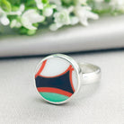 Hepburn and Hughes Art Deco Ring | Clarice Cliff Gift | Four Options | Sterling Silver