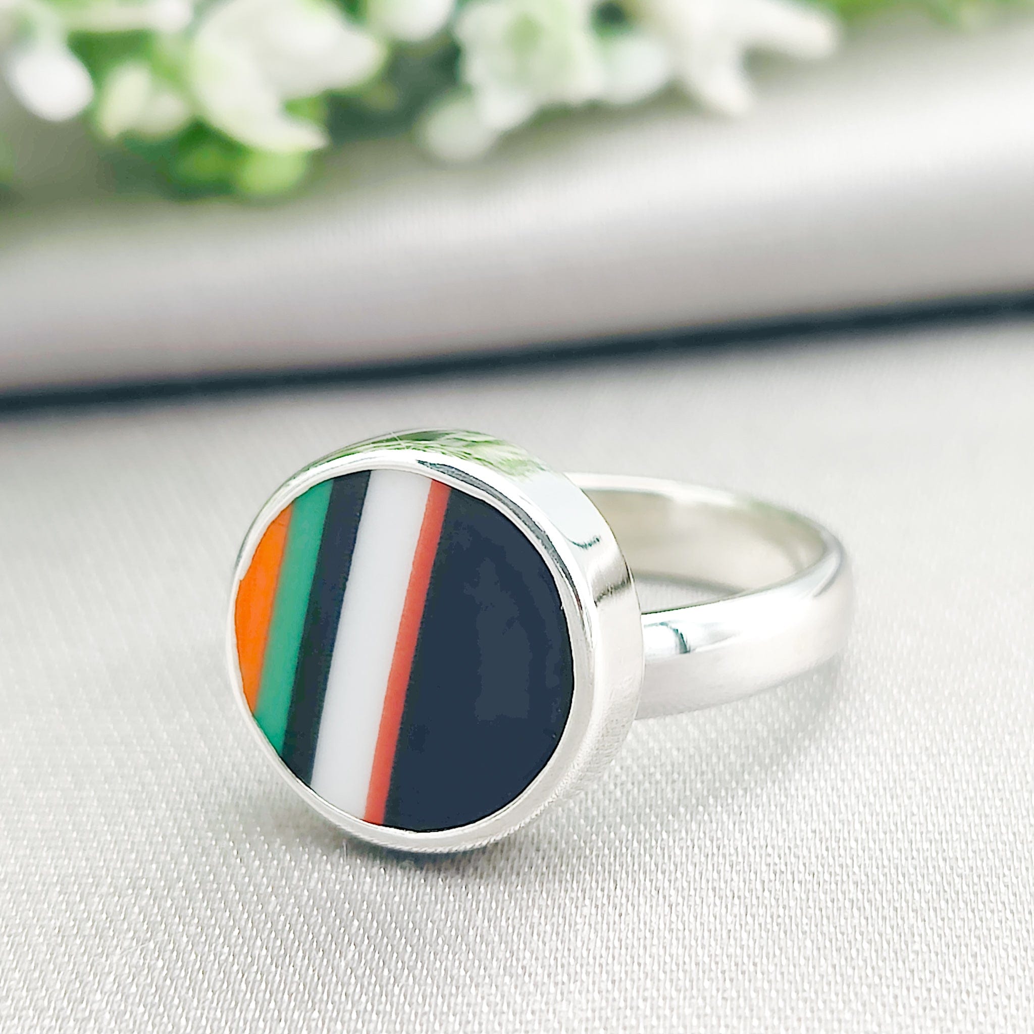 Hepburn and Hughes Art Deco Ring | Clarice Cliff Gift | Four Options | Sterling Silver