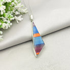 Hepburn and Hughes Art Deco Striped Pendant | Original Clarice Cliff Pottery in Sterling Silver