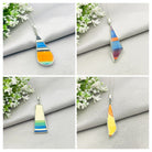 Hepburn and Hughes Art Deco Striped Pendant | Original Clarice Cliff Pottery in Sterling Silver