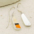 Hepburn and Hughes Art Deco Triangle Earrings | Original Clarice Cliff Pottery | Two options | Sterling Silver