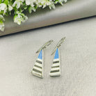 Hepburn and Hughes Art Deco Triangle Earrings | Original Clarice Cliff Pottery | Two options | Sterling Silver