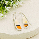 Hepburn and Hughes Art Deco Triangle Earrings | Original Clarice Cliff Pottery | Two options | Sterling Silver