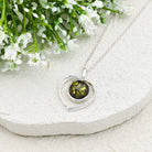 Hepburn and Hughes Baltic Amber Pendant | Heart Shaped Anniversary Gift | Sterling Silver