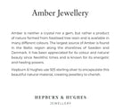 Hepburn and Hughes Baltic Green Amber Earrings | Studs | Sterling Silver