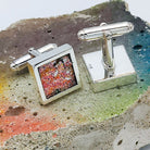 Hepburn and Hughes Berlin Wall Graffiti Cufflinks | Historical Gift | 7 options | Sterling Silver