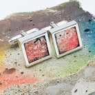 Hepburn and Hughes Berlin Wall Graffiti Cufflinks | Historical Gift | 7 options | Sterling Silver