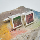 Hepburn and Hughes Berlin Wall Graffiti Cufflinks | Historical Gift | 7 options | Sterling Silver