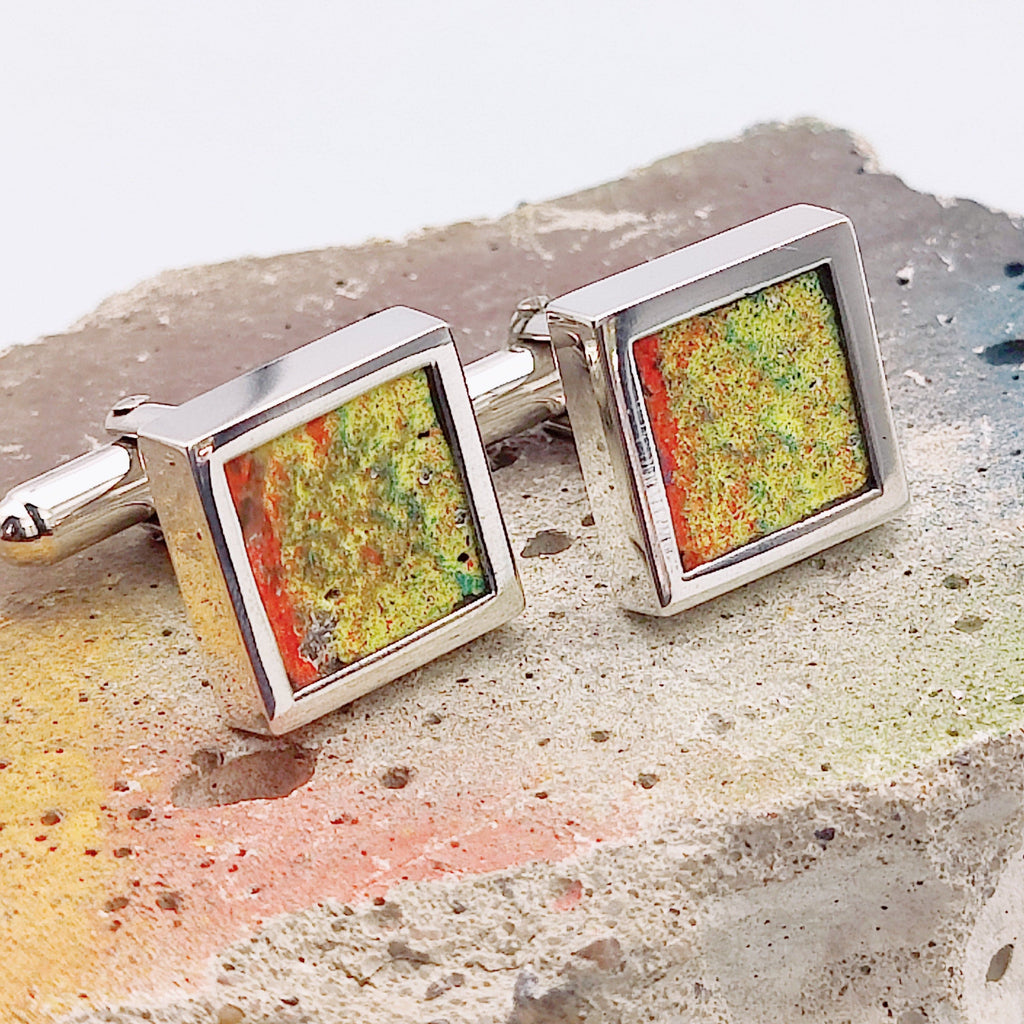 Hepburn and Hughes Berlin Wall Limited Edition Cuff Links | Historical Gift Cufflinks | Sterling Silver