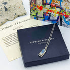 Hepburn & Hughes Berlin Wall Pendant | Red Graffiti | Sterling Silver