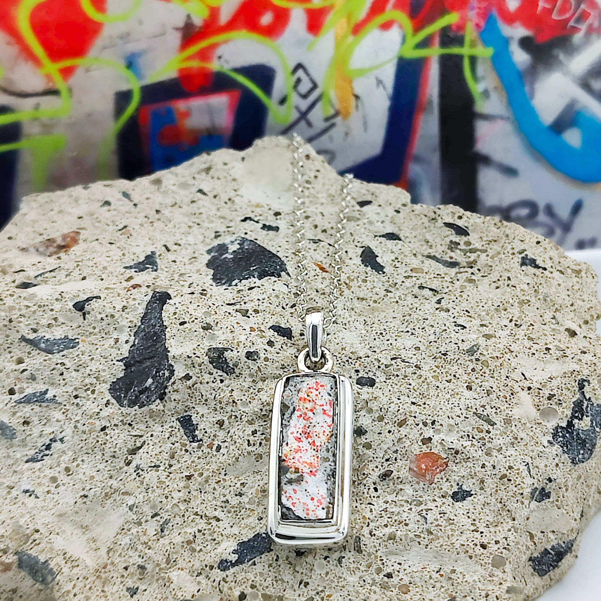 Hepburn & Hughes Berlin wall pendants | Red Graffiti | Sterling Silver