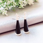 Hepburn and Hughes Black Onyx Earrings | Conical | Sterling Silver