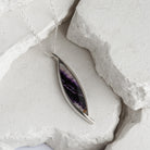 Hepburn and Hughes Blue John Pendant | Pointed Marquise | Sterling Silver