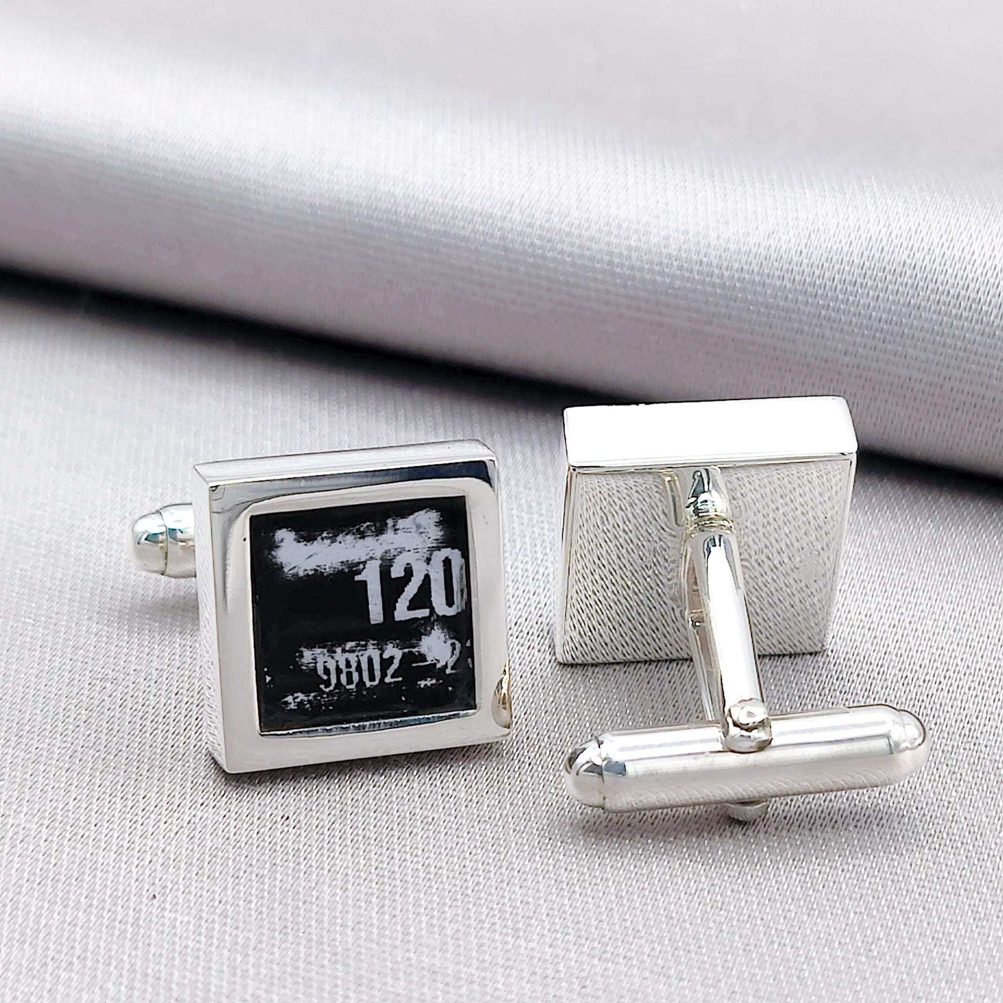 Hepburn and Hughes Chinook Helicopter Cufflinks | Genuine Chinook parts | Aviation Gift | Sterling Silver