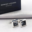 Hepburn and Hughes Chinook Helicopter Cufflinks | Genuine Chinook parts | Aviation Gift | Sterling Silver