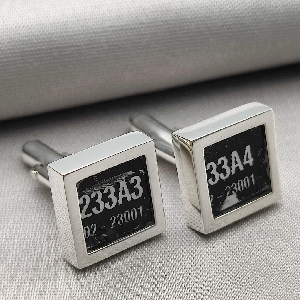 Hepburn and Hughes Chinook Helicopter Cufflinks | Made from genuine Chinook parts | Sterling Silver Cuff Links