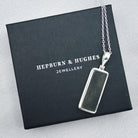 Hepburn and Hughes Chinook Helicopter Pendant | 25mm Rectangle | Made from genuine Chinook parts | Sterling Silver
