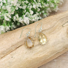 Hepburn and Hughes Citrine Earrings | Golden Teardrop | November Birthstone | Sterling Silver