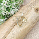 Hepburn and Hughes Citrine Earrings | Golden Teardrop | November Birthstone | Sterling Silver