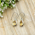 Hepburn and Hughes Citrine Earrings | Golden Teardrop | November Birthstone | Sterling Silver