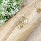 Hepburn and Hughes Citrine Earrings | Small Teardrop | November Birthstone | Sterling Silver