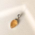 Hepburn and Hughes Citrine Pendant | 15mm teardrop | November birthstone | Sterling Silver