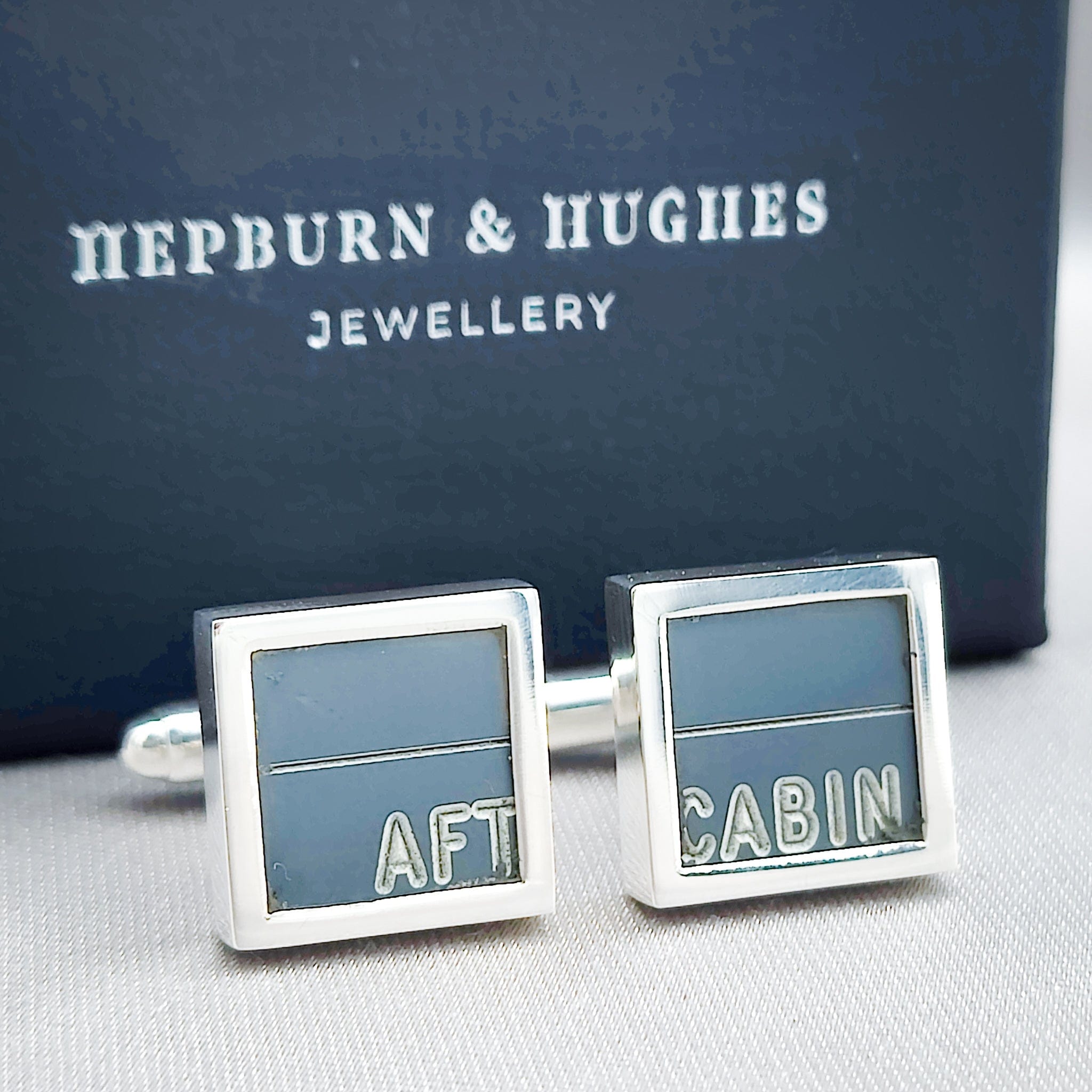 Hepburn and Hughes Concorde Cufflinks | Aviation Gift | Control Panel | Sterling Silver