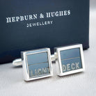 Hepburn and Hughes Concorde Cufflinks | Aviation Gift | Control Panel | Sterling Silver