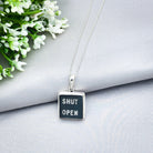 Hepburn and Hughes Concorde Pendant | Aviation Gift | 16mm Square | Sterling Silver