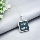 Hepburn and Hughes Concorde Pendant | Aviation Gift | 16mm Square | Sterling Silver