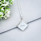 Hepburn and Hughes Concorde Pendant | Aviation Gift | Hiduminium Square Panel | Sterling Silver