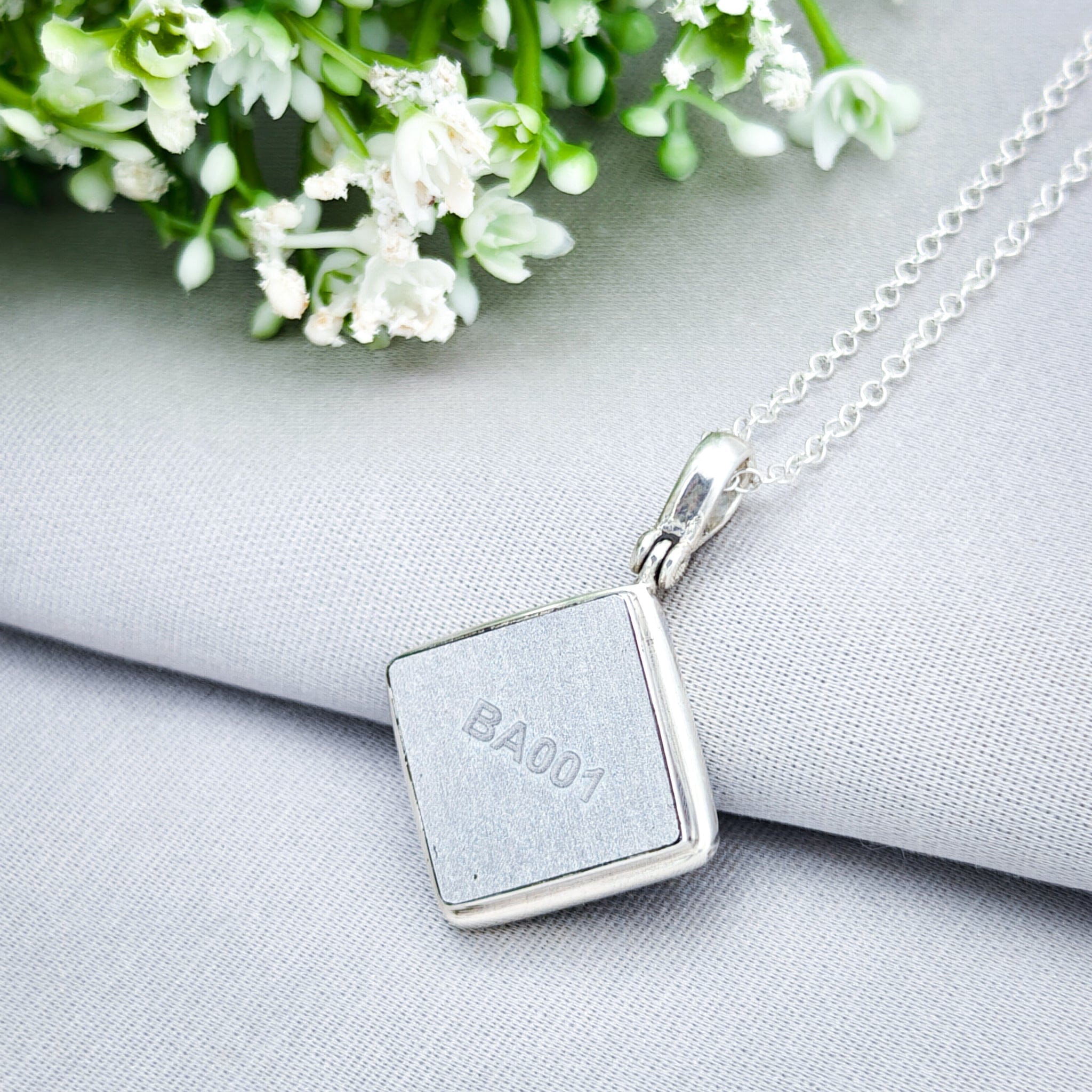 Hepburn and Hughes Concorde Pendant | Aviation Gift | Hiduminium Square Panel | Sterling Silver