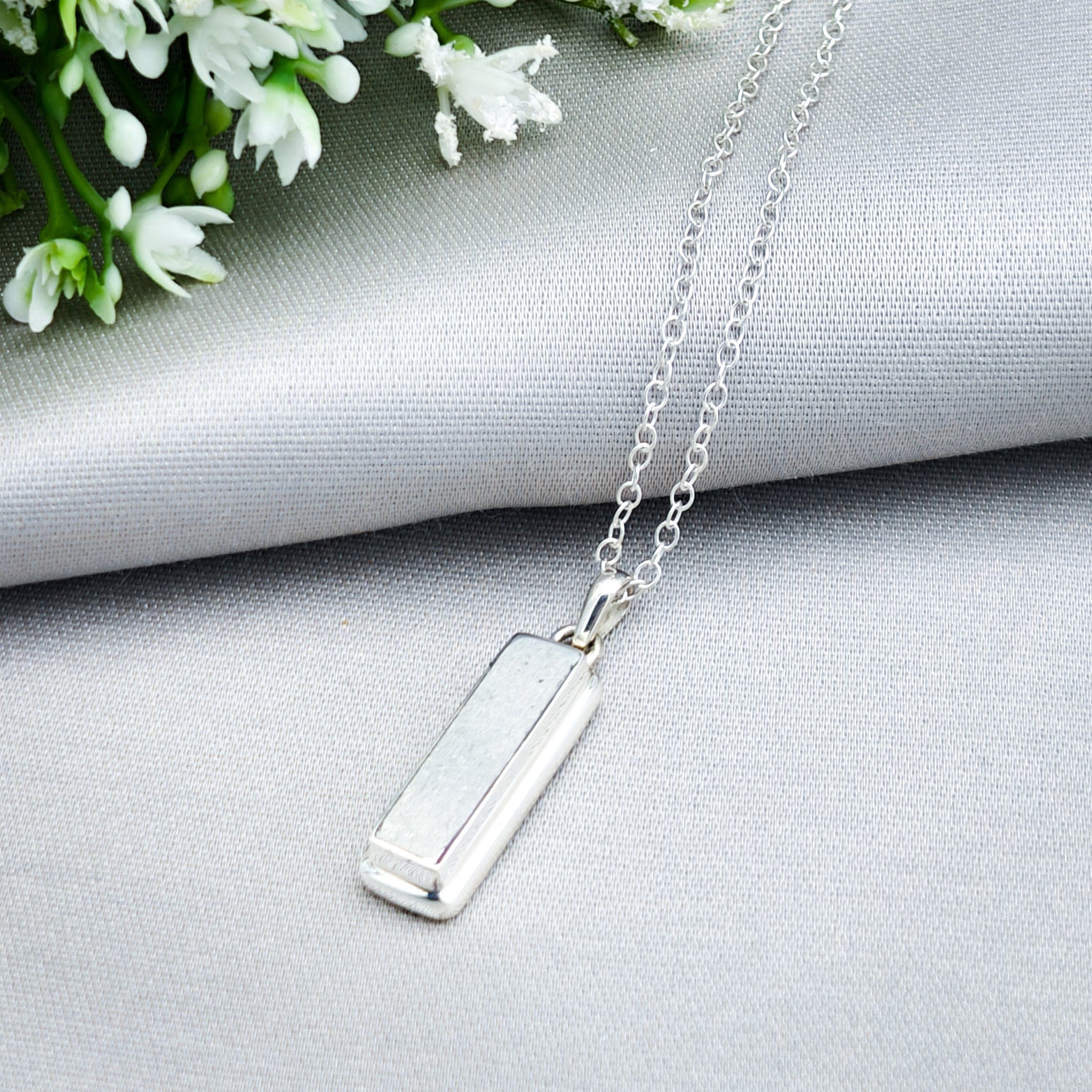 Hepburn and Hughes Concorde Pendant | Aviation Gift | Rectangle Hiduminium Panel | Sterling Silver