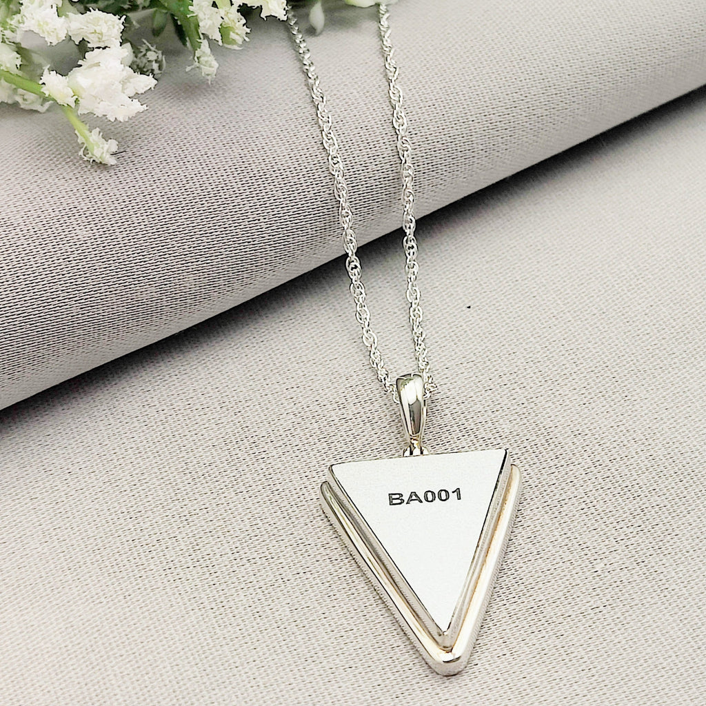 Hepburn and Hughes Concorde Pendant | Aviation Gift | Triangle | Sterling Silver