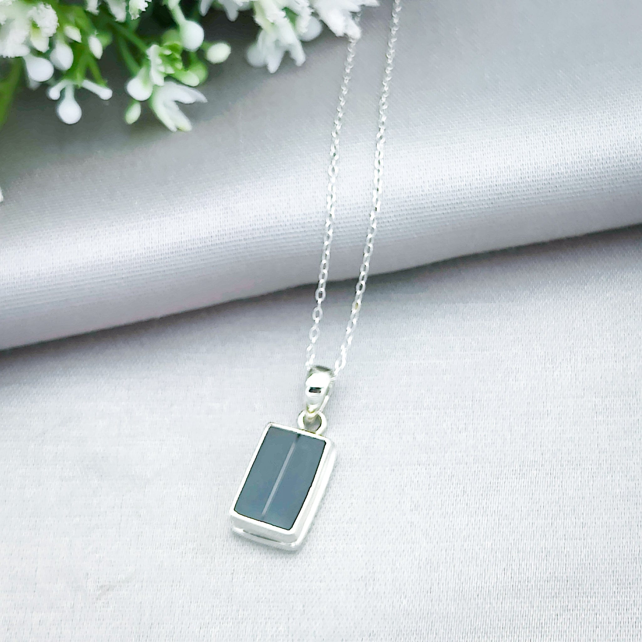 Hepburn and Hughes Concorde Pendant Limited Edition | 16mm Rectangle | Sterling Silver