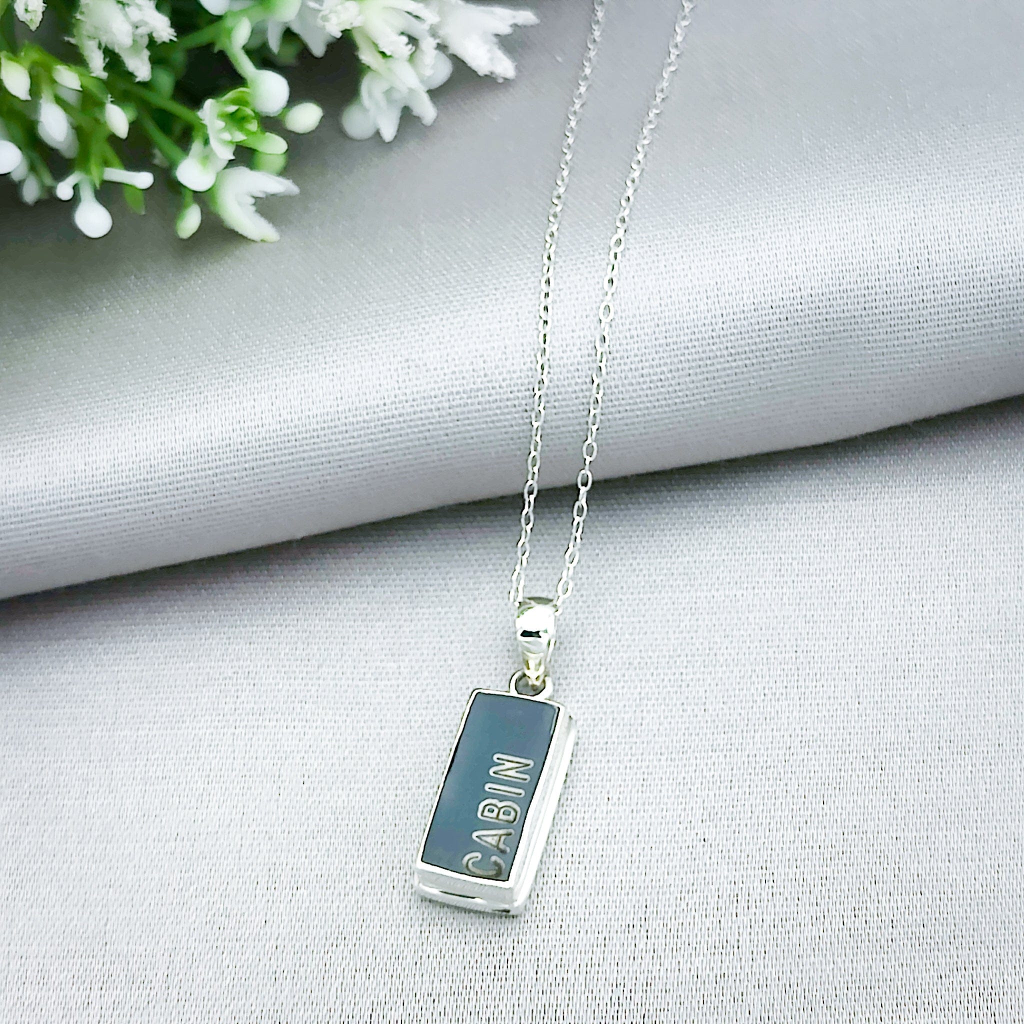 Hepburn and Hughes Concorde Pendant Limited Edition | 16mm Rectangle | Sterling Silver