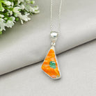 Hepburn and Hughes Crocus Clarice Cliff Art Deco Necklace | Upcycled Sterling Silver Heritage Jewellery