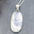 Hepburn and Hughes Dendritic Opal Pendant | Oval | Sterling Silver