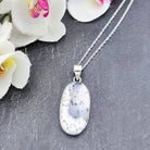 Hepburn and Hughes Dendritic Opal Pendant | Oval | Sterling Silver