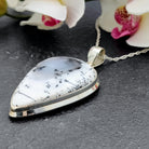 Hepburn and Hughes Dendritic Opal Pendant | Teardrop | Two Options | Sterling Silver