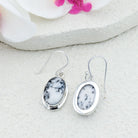 Hepburn and Hughes Dendritic Opal Sterling Silver Earrings | 14th Anniversary Gift | October Birthstone