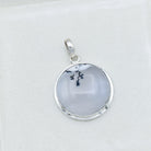 Hepburn and Hughes Dendritic Opal Sterling Silver Pendant | Alternative April Birthstone | Gemstone Gift
