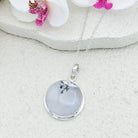 Hepburn and Hughes Dendritic Opal Sterling Silver Pendant | Alternative April Birthstone | Gemstone Gift