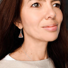 Hepburn and Hughes Dinosaur Egg Shell Fossil Earrings | Jurassic Jewellery | Dinosaur Gift | Sterling Silver